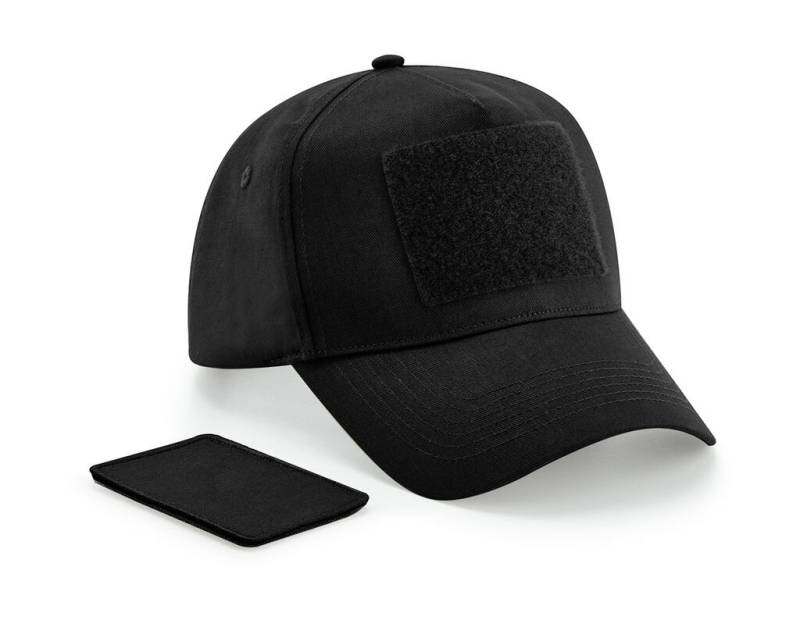 Nuimama lopinė 5 panelių kepuraitė, spalva: juoda – Beechfield (1)