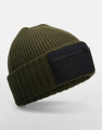 Užtrauktuku dengta kepurė, Karinė žalia/juoda