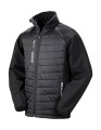 Kompaso paminkštintas minkštas apvalkalas, spalva: juoda/pilka, Juoda/Pilka