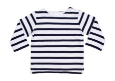 Baby Breton Top, spalva: balta/tamsiai mėlyna