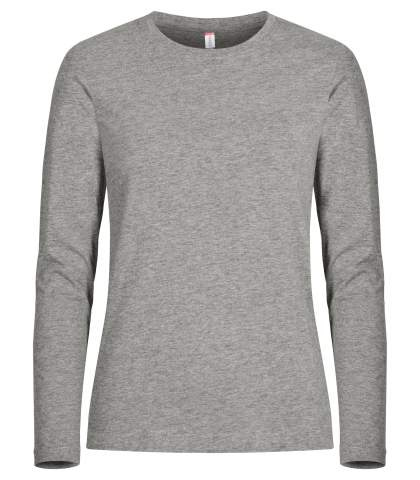 Premium L/S – marškinėliai (moterims), Pilka melanža - Clique (1)