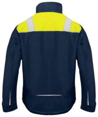 5438 COTTON – pašiltinta striukė, Tamsiai mėlyna/geltona – ProJob (3)
