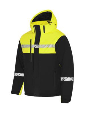 7415 FUNCTIONAL, PADDED 9910-VIZ – striukė, Juoda/Geltona - ProJob (3)