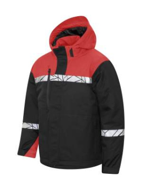 7415 FUNCTIONAL, PADDED 9910-VIZ – striukė, Juoda/Raudona - ProJob (3)
