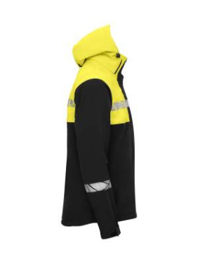 7400 9910-VIZ – softshell striukė, Juoda/Geltona - ProJob (4)