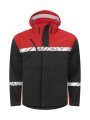 7400 9910-VIZ – softshell striukė, Juoda/Raudona