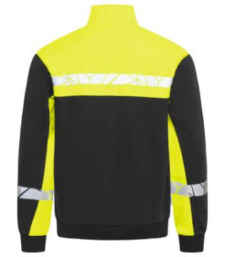 7102 1/2 ZIP 9910-VIZ – džemperis, Juoda/Geltona - ProJob (2)