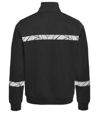 7102 1/2 ZIP 9910-VIZ – džemperis, Juoda - ProJob (2)