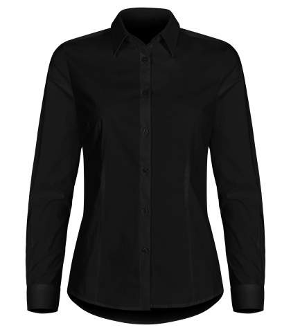 Stretch L/S – marškiniai (moterims), Juoda - Clique (1)
