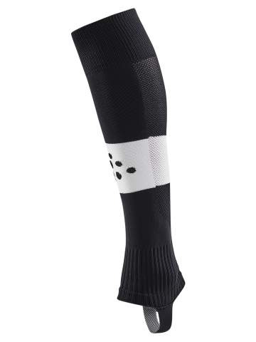 Pro Control Stripe W-O Foot Senior – kojinės, Juoda/balta – Craft (1)