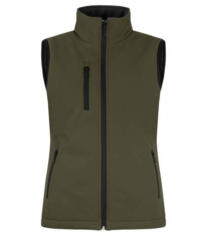 Padded Softshell – liemenė (moterims), Rūko žalia - Clique (1)