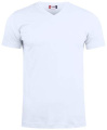 Basic-T – megztinis V formos kaklu, balta
