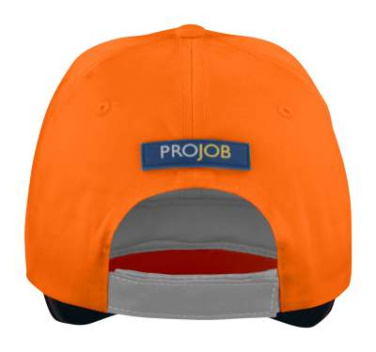 9013 – kepuraitė, Oranžinė/juoda – ProJob (3)