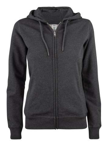 Premium OC Hoody – džemperis su užtrauktuku (moterims), antracito melanžas - Clique (1)