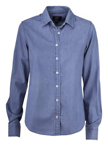 Ellensburg Denim – marškiniai (moterims), Džinso mėlyna - Cutter & Buck (1)