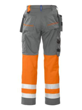 6502 – kelnės, EN ISO 20471 CLASS 1, Oranžinė/pilka - ProJob (4)
