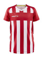 Progress 2.0 Stripe – sportiniai marškinėliai (vaikams), Ryškiai raudona/balta