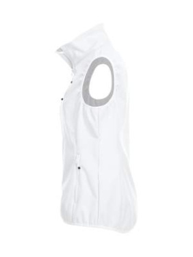 Basic Softshell Ladies – liemenė, balta – Clique (3)