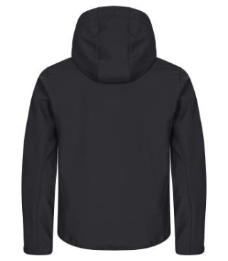Classic – softshell striukė su gobtuvu, Juoda - Clique (2)