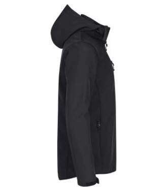 Classic – softshell striukė su gobtuvu, Juoda - Clique (4)