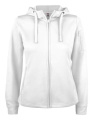 Basic Active Hoody – džemperis su užtrauktuku (moterims), Balta