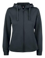 Basic Active Hoody – džemperis su užtrauktuku (moterims), juoda