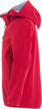 Basic – softshell striukė (vaikams), Raudona - Clique (3)