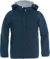 Basic – softshell striukė (vaikams), Tamsiai tamsiai mėlyna