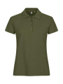 Basic – polo marškinėliai (moterims), armijos žalia
