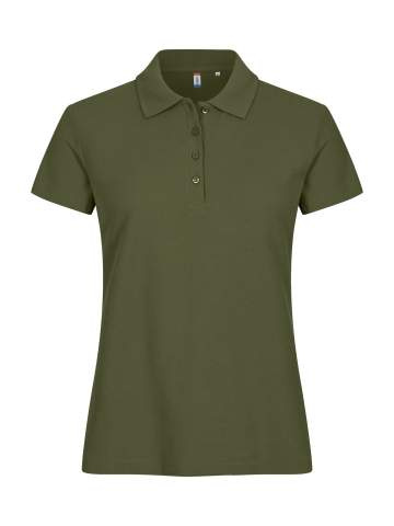 Basic – polo marškinėliai (moterims), armijos žalia - Clique (1)