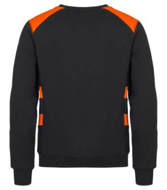 Ambition – džemperis apvalia iškirpte, Visib Orange - Clique (2)