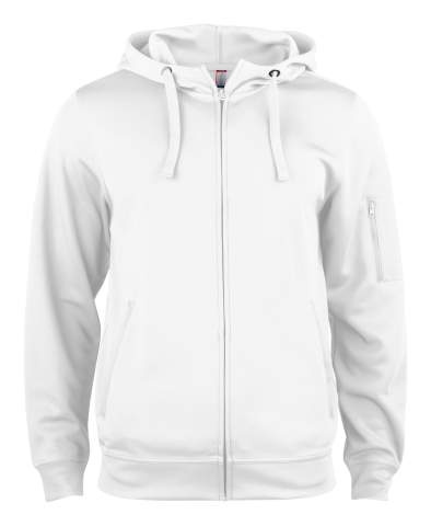 Basic Active Hoody – džemperis su užtrauktuku, Balta – Clique (1)