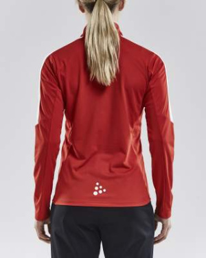 Progress Halfzip LS – marškinėliai (moterims), Ryškiai raudona - Craft (3)
