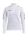 Progress Halfzip LS – marškinėliai (moterims), Balta