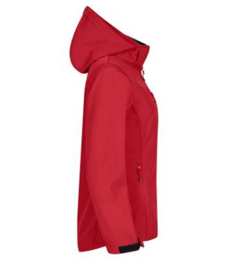 Classic – softshell striukė su gobtuvu (moterims), Raudona - Clique (4)