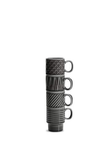 Coffee & More espresso – puodelis, 4 vnt. - Sagaform (1)