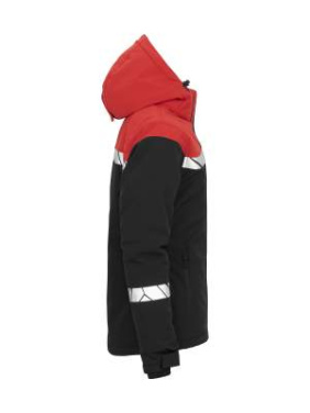 7418 PADDED, 9910-VIZ – softshell striukė (moterims), Juoda/Raudona - ProJob (4)