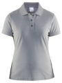 Shirt Pique Classic – polo marškinėliai (moterims), Pilka melanža