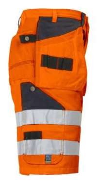 6503 EN ISO 20471 CLASS 2/1 – šortai, Oranžinė/juoda – ProJob (3)