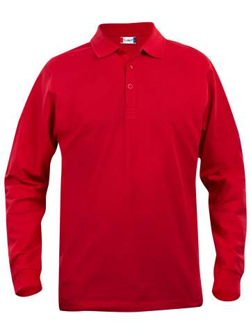 Basic L/S – polo marškinėliai (vaikams), raudona - Clique (1)