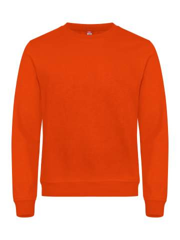 Basic – džemperis apvalia iškirpte, kraujo apelsinas - Clique (1)