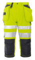 6510 PIRATE EN ISO 20471 CLASS 2 – kelnės, Geltona/juoda
