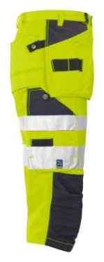 6510 PIRATE EN ISO 20471 CLASS 2 – kelnės, Geltona/juoda – ProJob (4)