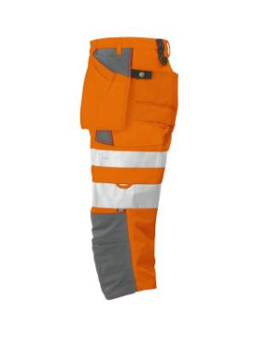 6510 PIRATE EN ISO 20471 CLASS 2 – kelnės, Oranžinė/pilka – ProJob (4)