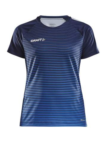 Pro Control Stripe – sportiniai marškinėliai (moterims), Karinio jūrų laivyno / klubo koboltas - Craft (1)