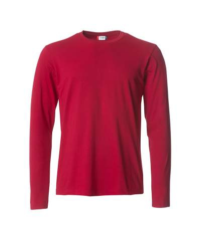 Basic-T L/S – marškinėliai, raudona - Clique (1)