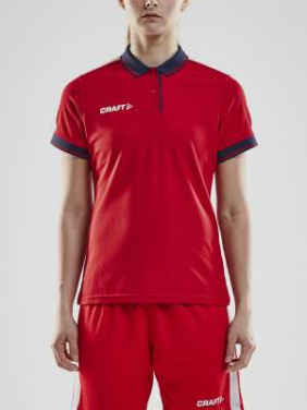 „Pro Control“ polo marškinėliai moterims, Ryškiai raudona/tamsiai mėlyna - Craft (2)