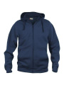 Basic Hoody – džemperis su užtrauktuku, tamsiai mėlyna