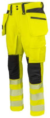 6527 – kelnės, EN ISO 20471 CLASS 2, Geltona/juoda - ProJob (2)