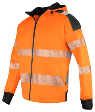 6110 HOOD EN ISO 20471 CLASS 3/2 – striukė, Oranžinė/juoda – ProJob (2)